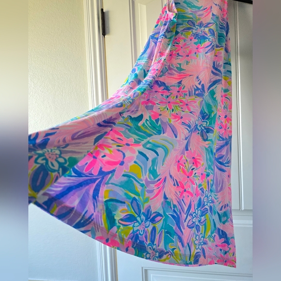 Lilly Pulitzer Pima Cotton Margot Halter S Tassel Tropical Resort Vacation Dress - Picture 12 of 16